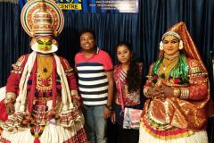 With Kathakali Dancers